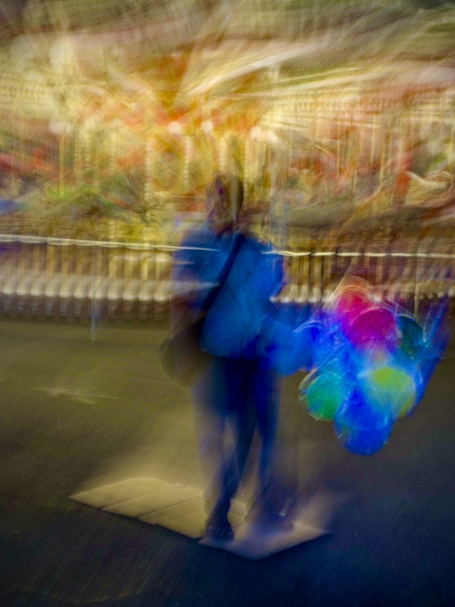 Genova Luna Park 2024 at night