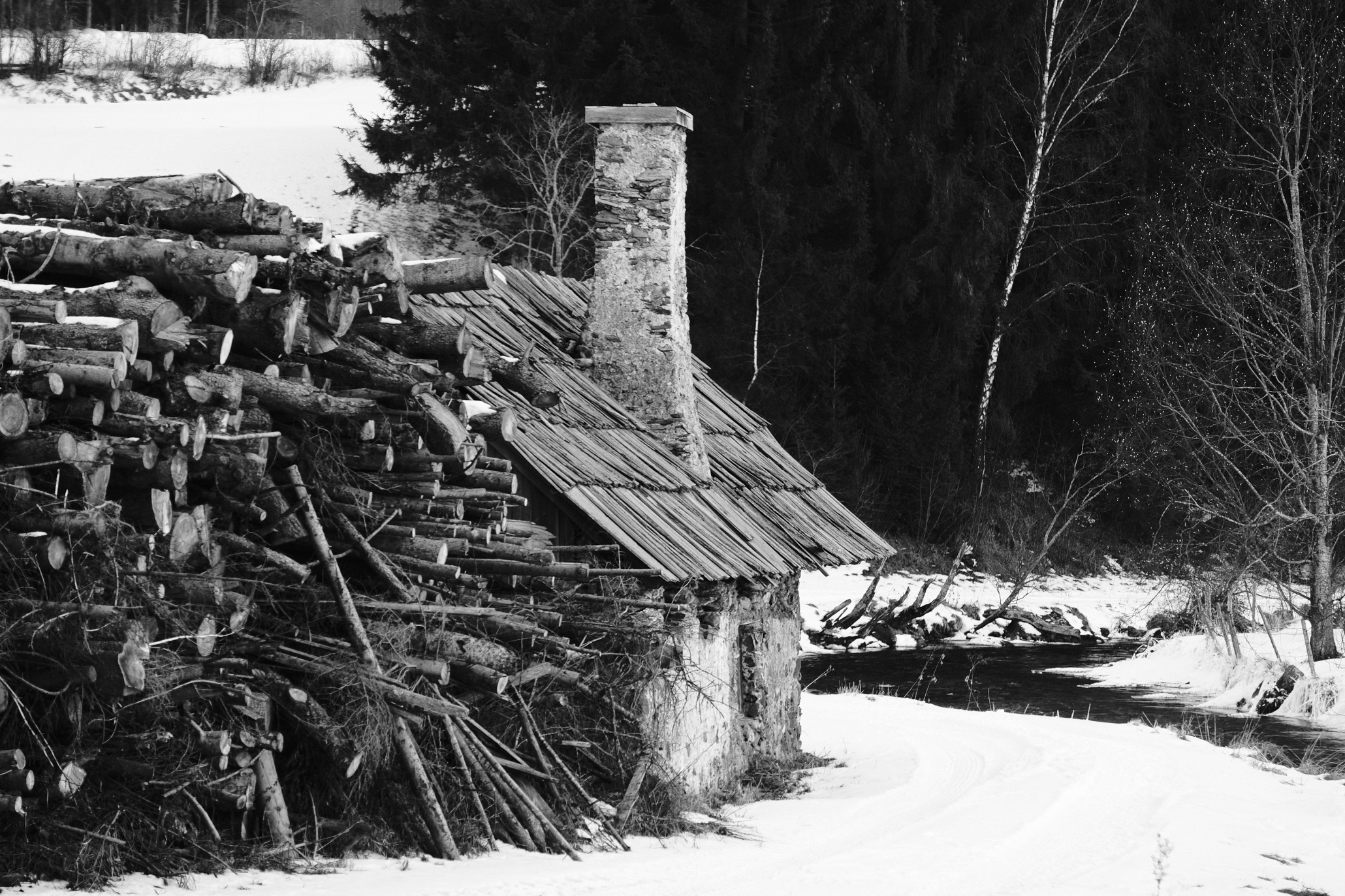 Altes Steinhaus an der Lanka