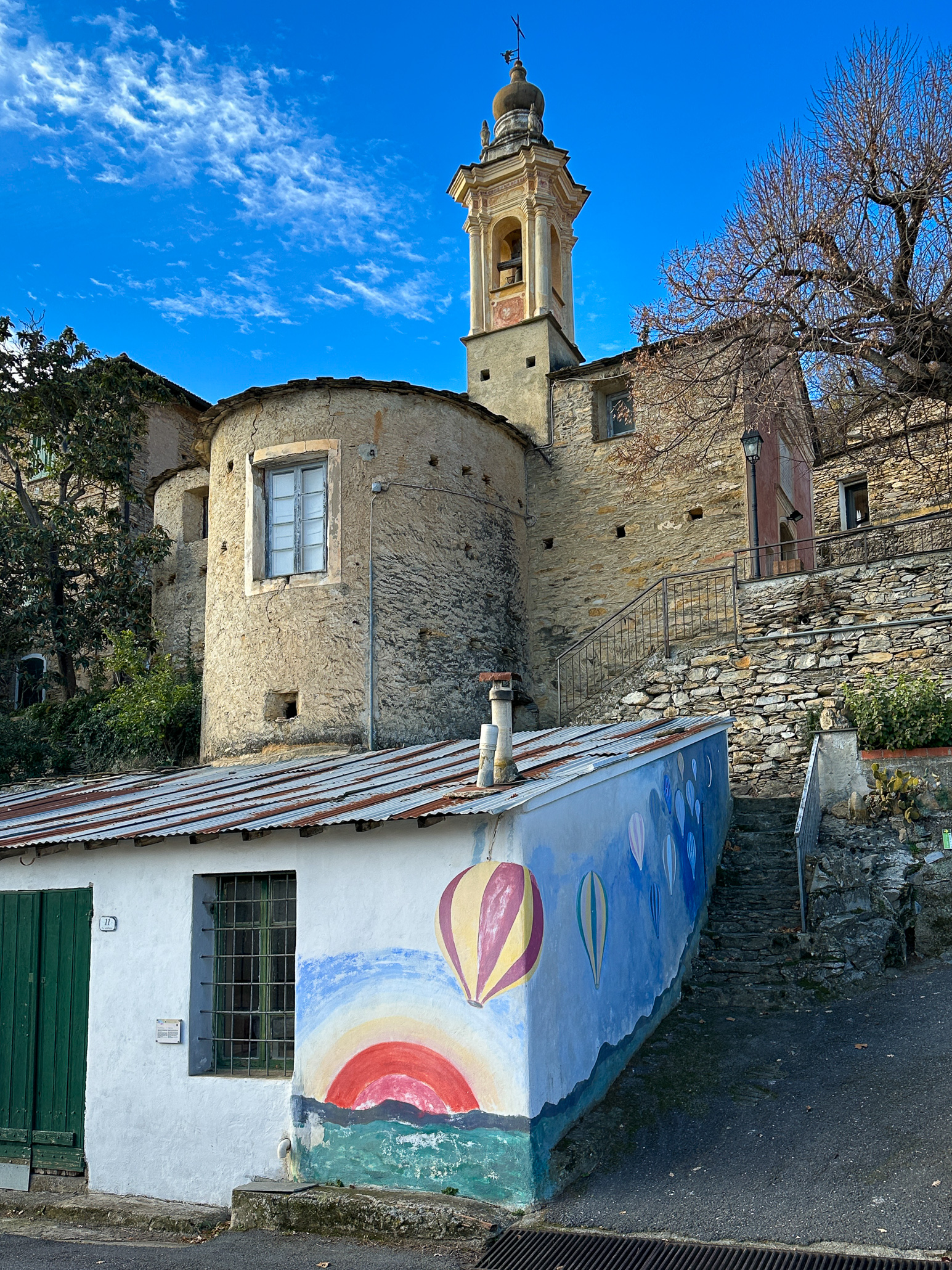 Bellissimi Church and Balloon Mural