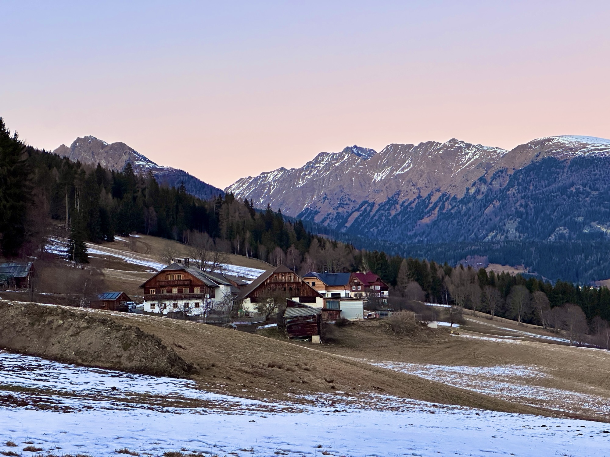 Mountain village Austria's Lungau region