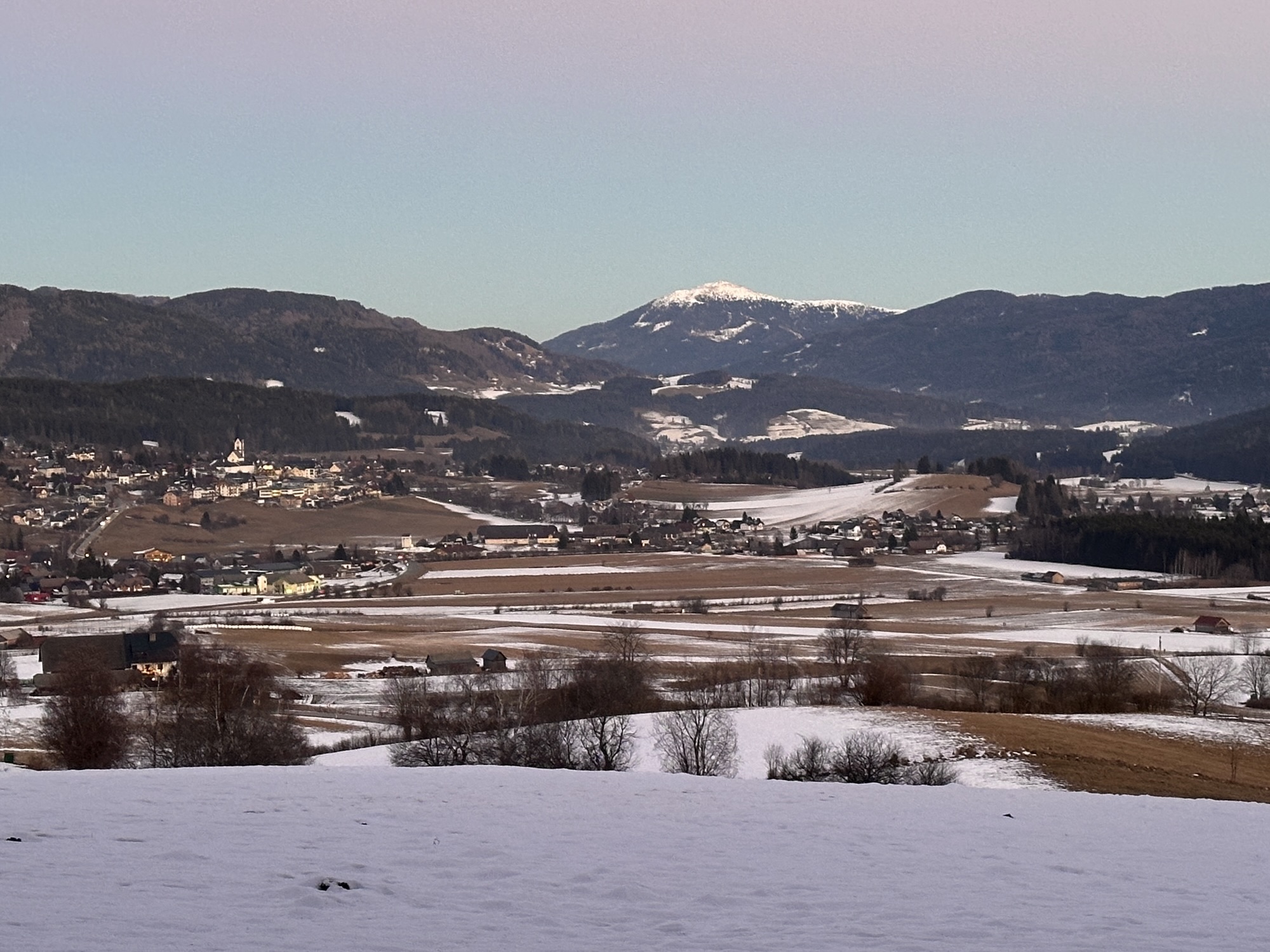 View of the Lungau region in Austria