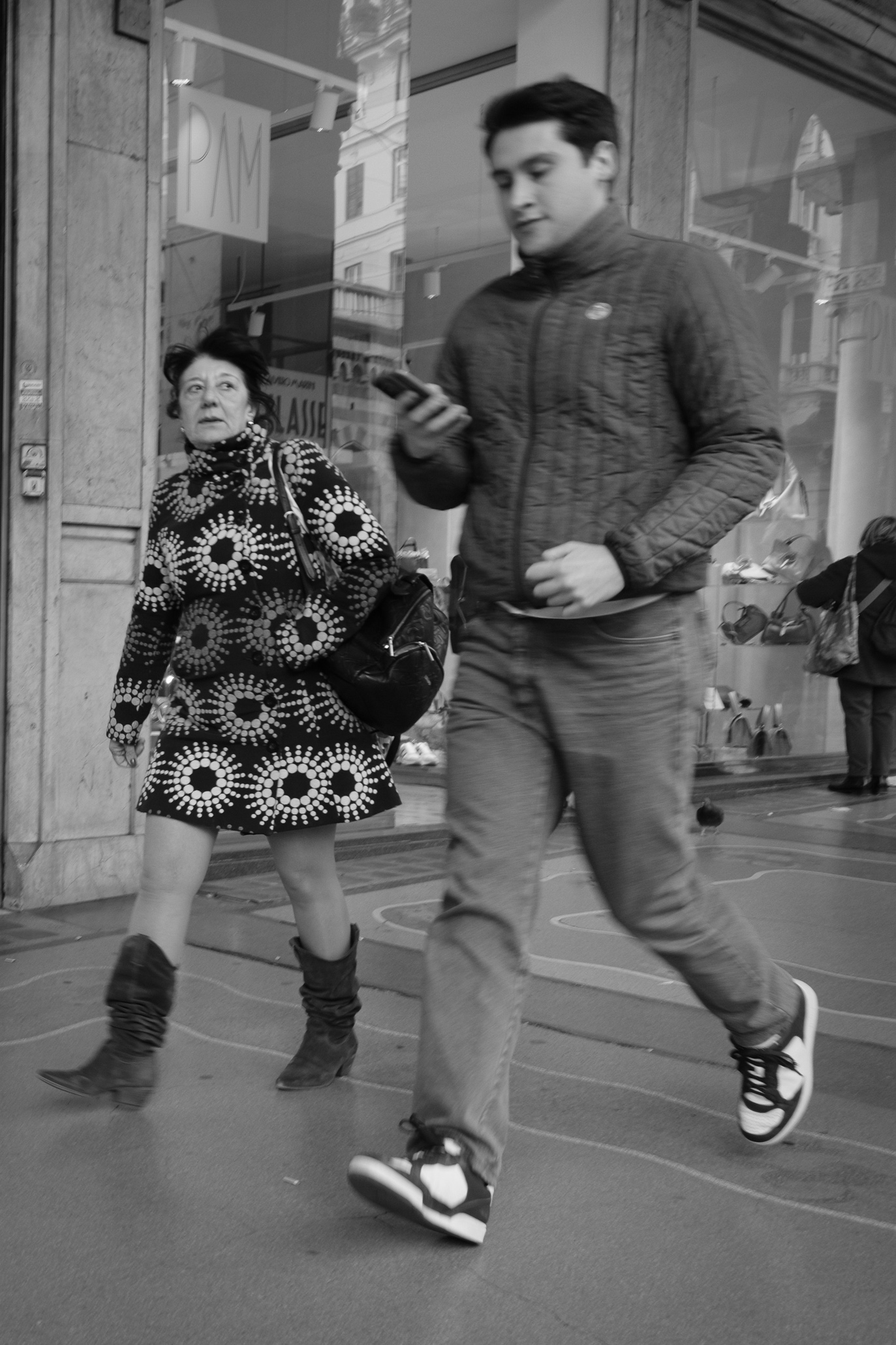 Monochrome Street Photography in Via XX Septembre Genova