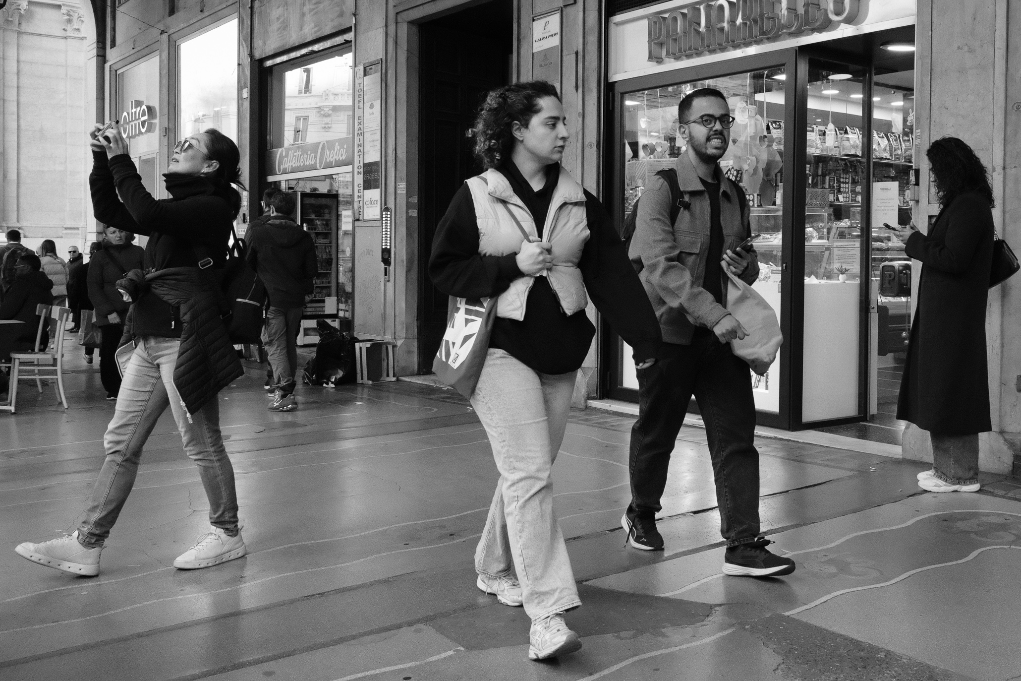 Monochrome Street Photography in Via XX Septembre Genova